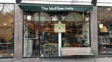 Shopfront Bench and Chairs in front of The Muffins Cafe