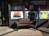 Shopfront Bench in front of Superior Suds Laundromat